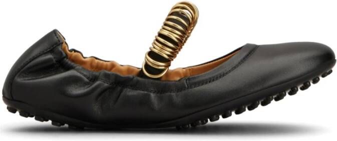 TOD'S Zwarte platte schoenen Black Dames