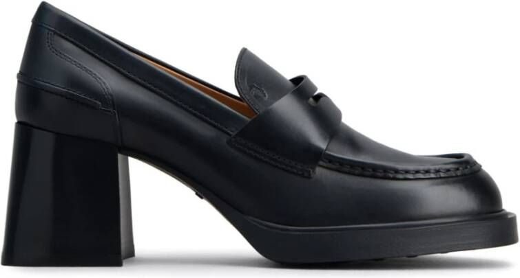 TOD'S Zwarte platte schoenen Elegant stijl Black Dames