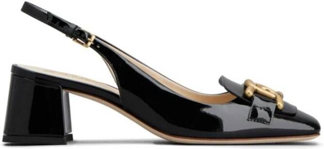 TOD'S Zwarte Sling Back Catena Hak Black Dames