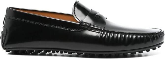 TOD'S Zwarte Studzool Leren Binnenzool Schoen Black Heren