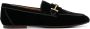 TOD'S Zwarte Velvet Loafers Platte Schoenen Black Dames - Thumbnail 1