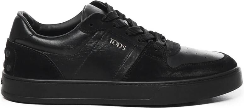 TOD'S Zwarte Veterschoenen Black Heren