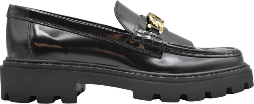 TOD'S Zwarte Veterschoenen voor Dames Black Dames