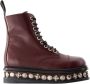 Toga Pulla Boots Aj1287 Boots Leather Bordeaux in rood - Thumbnail 1