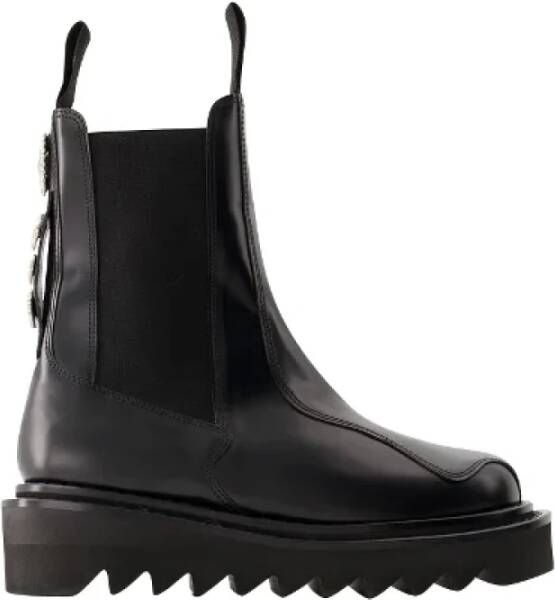 Toga Pulla Leather boots Black Dames