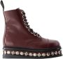 Toga Pulla Leather boots Red Dames - Thumbnail 1