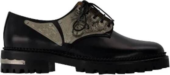 Toga Pulla Leather flats Black Dames