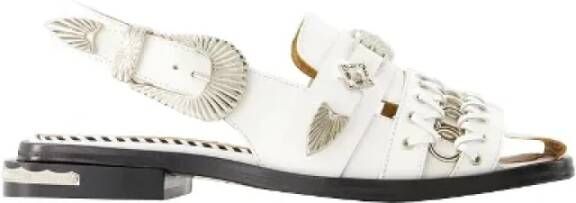 Toga Pulla Leather sandals White Dames