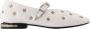 Toga Pulla Witte Leren Ballerinas Slip-On Ronde Neus White Dames - Thumbnail 1