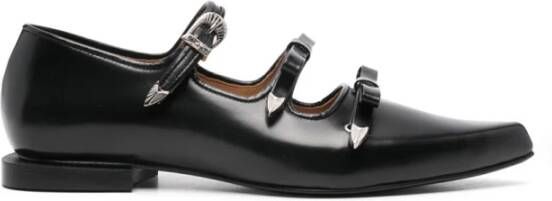 Toga Pulla Zwarte Polido Mocassins met Metalen Details Black Dames