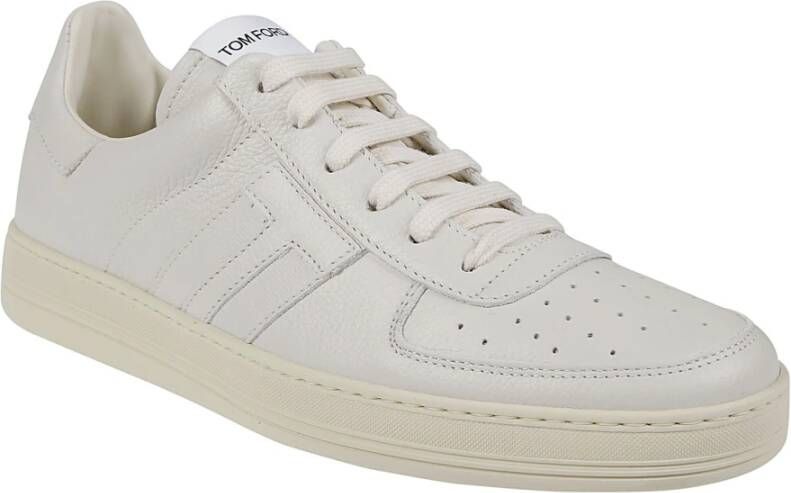 Tom Ford Boter Crème Radcliffe Low Top Sneakers White Heren