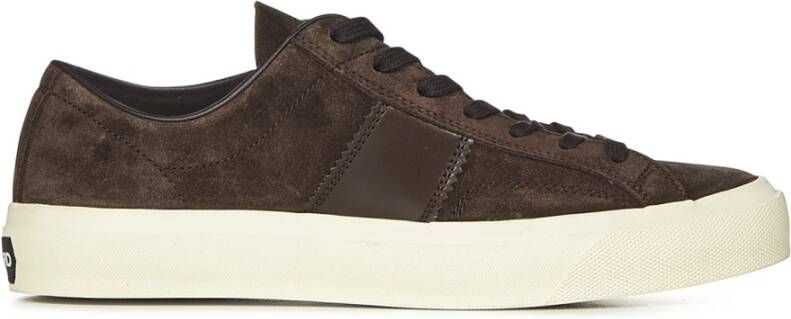 Tom Ford Bruine Sneakers Elegante Stijl Brown Heren