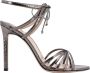 Tom Ford Gelamineerde leren sandalen met logo Gray Dames - Thumbnail 1