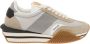 Tom Ford Zilveren Sneakers Vetersluiting Ronde Neus Multicolor Heren - Thumbnail 1