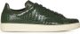 Tom Ford Groene Krokodillenprint Leren Sneakers Green Heren - Thumbnail 6