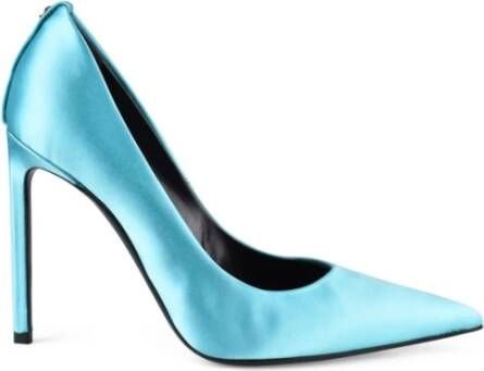 Tom Ford Luxe Blauwe Satijnen Pumps Blauw Dames