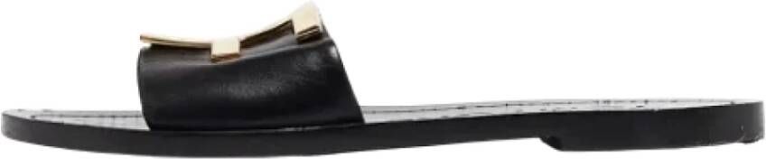 Tom Ford Pre-owned Leather flats Black Dames