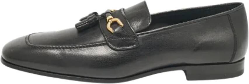 Tom Ford Pre-owned Leather flats Black Heren