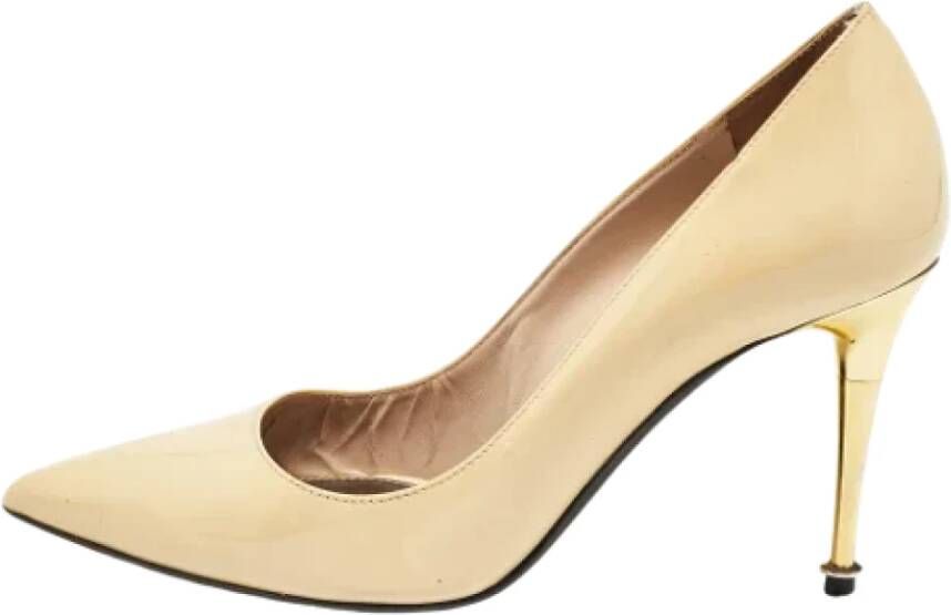 Tom Ford Pre-owned Leather heels Beige Dames