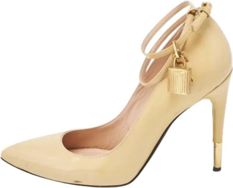 Tom Ford Pre-owned Leather heels Beige Dames