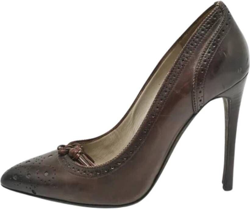 Tom Ford Pre-owned Leather heels Brown Dames