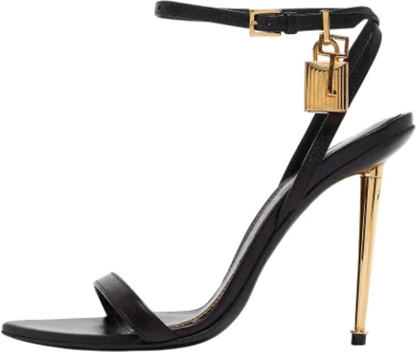 Tom Ford Pre-owned Leather sandals Black Dames