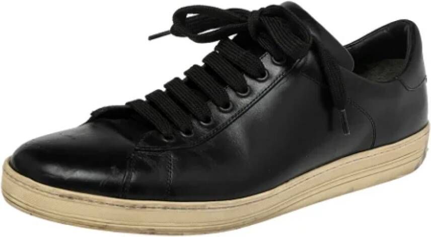 Tom Ford Pre-owned Leather sneakers Black Dames