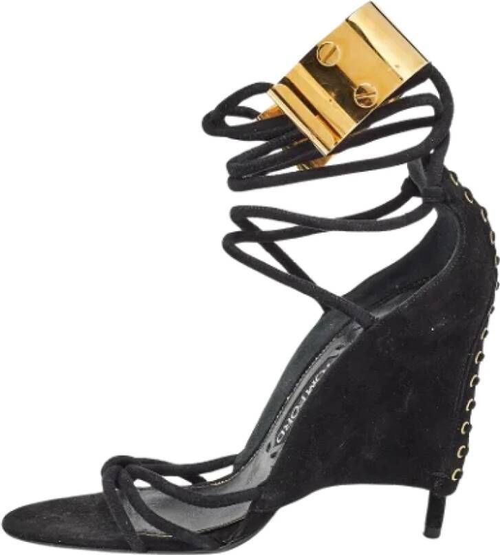 Tom Ford Pre-owned Suede sandals Black Dames