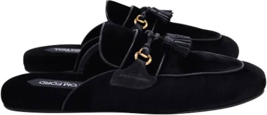 Tom Ford Pre-owned Velvet sandals Black Dames