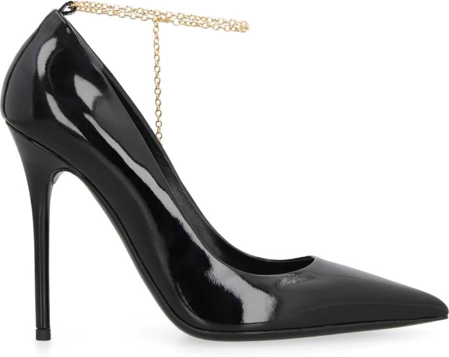 Tom Ford Pumps van Lakleer met Puntige Neus Black Dames