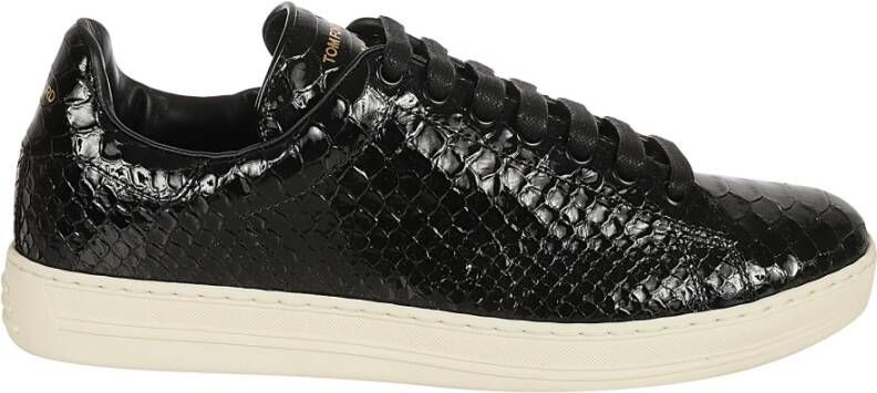 Tom Ford Python Warwick Sneakers Black Heren