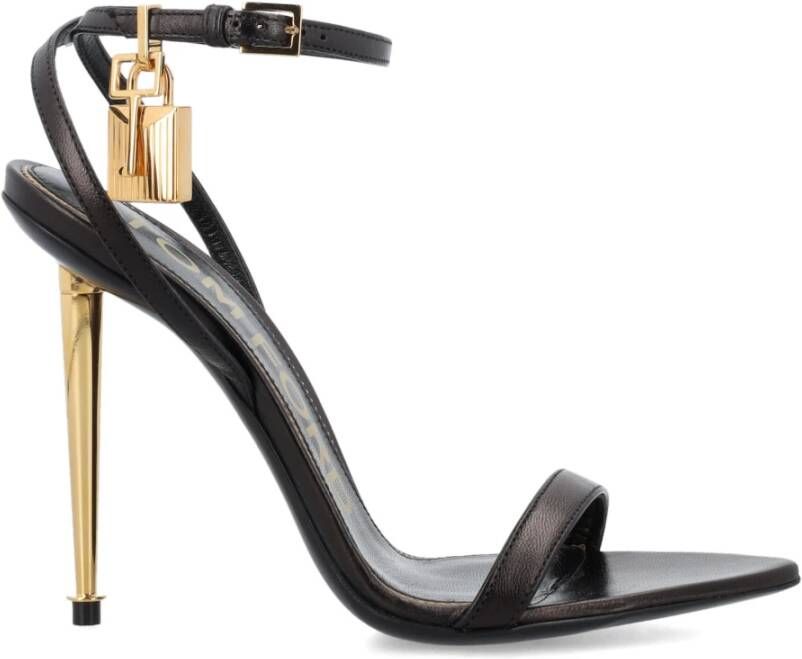 Tom Ford Stijlvolle Padlock Sandal Black Dames