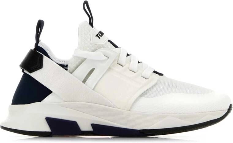 Tom Ford Tweekleurige Jago sneakers White Heren