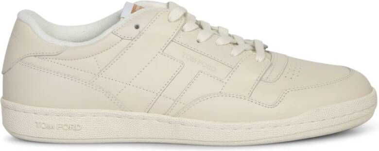 Tom Ford Witte Sneakers Casual Chic Stijl Beige Heren