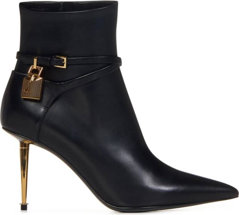 Tom Ford Zwarte Enkellaarsjes voor Vrouwen Black Dames