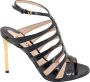 Tom Ford Zwarte Leren Sandalen met Gouden Hak Black Dames - Thumbnail 1