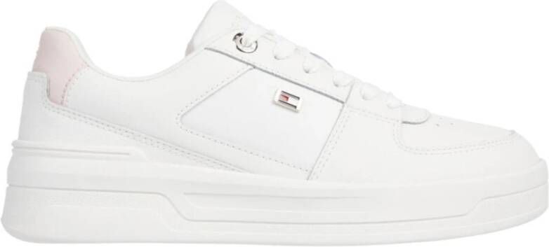 Tommy Hilfiger Beige Basket Sneaker Dames Schoenen Beige Dames