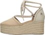 Tommy Hilfiger Beige Closed Toe Flatform Espadrilles Beige Dames - Thumbnail 9