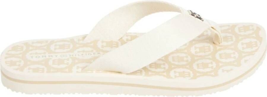 Tommy Hilfiger Beige Flip Flops voor vrouwen Beige Dames