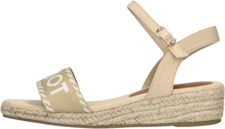 Tommy Hilfiger Beige Glitter Sandalen Beige Dames