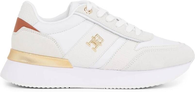 Tommy Hilfiger Beige Hardloopstijl Sneakers Beige Dames