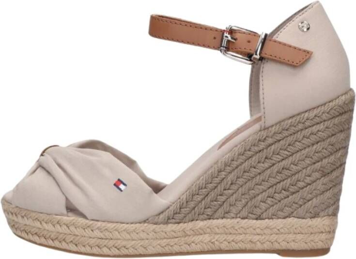 Tommy Hilfiger Beige High Wedge Sandal Beige Dames