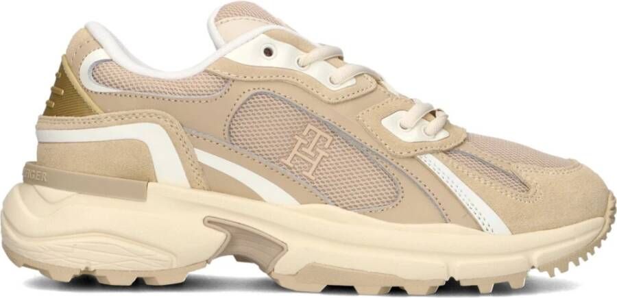 Tommy Hilfiger Beige Moderne Rugged Runner Sneakers Beige Dames