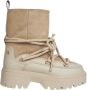 Tommy Hilfiger Beige Shearling Enkel Snowboot Beige Dames - Thumbnail 1