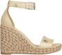 Tommy Hilfiger Beige Sleehak Sandalen met Zilveren Details Beige Dames - Thumbnail 2