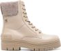 Tommy Hilfiger Beige Vetersluiting Enkellaarsje Beige Dames - Thumbnail 1