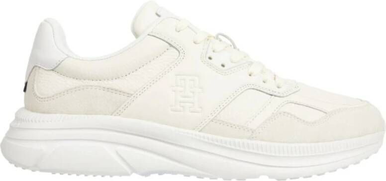 Tommy Hilfiger Beige Vrijetijdssneakers voor Mannen Beige Heren