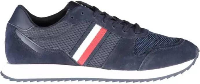 Tommy Hilfiger Blauwe Heren Sneakers Stijl Blue Heren