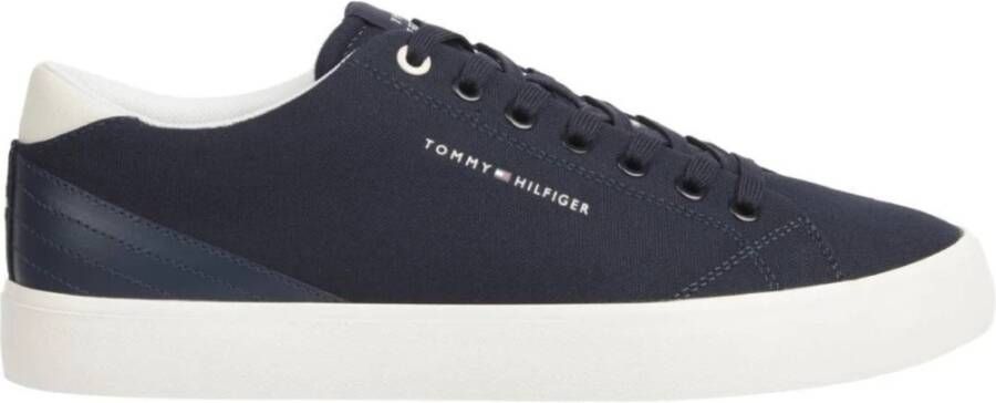 Tommy Hilfiger Blauwe Lage Zomer Sneakers Blue Heren