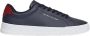 Tommy Jeans Leren Sneakers Herfst Winter Collectie Blue Heren - Thumbnail 11